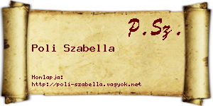 Poli Szabella névjegykártya